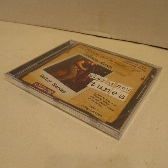 Johnny Cash Folsom Prison Blues Play It Now Tunes Black White Guitar Lesson CD - Picture 4 of 4